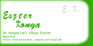 eszter konya business card
