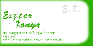 eszter konya business card